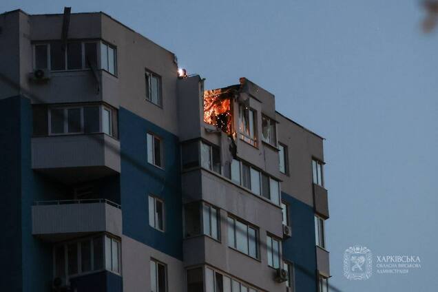 РФ вдарила по Харкову ракетою і 'Шахедами': є влучання в будинки, серед постраждалих – вагітна та діти. Фото й відео