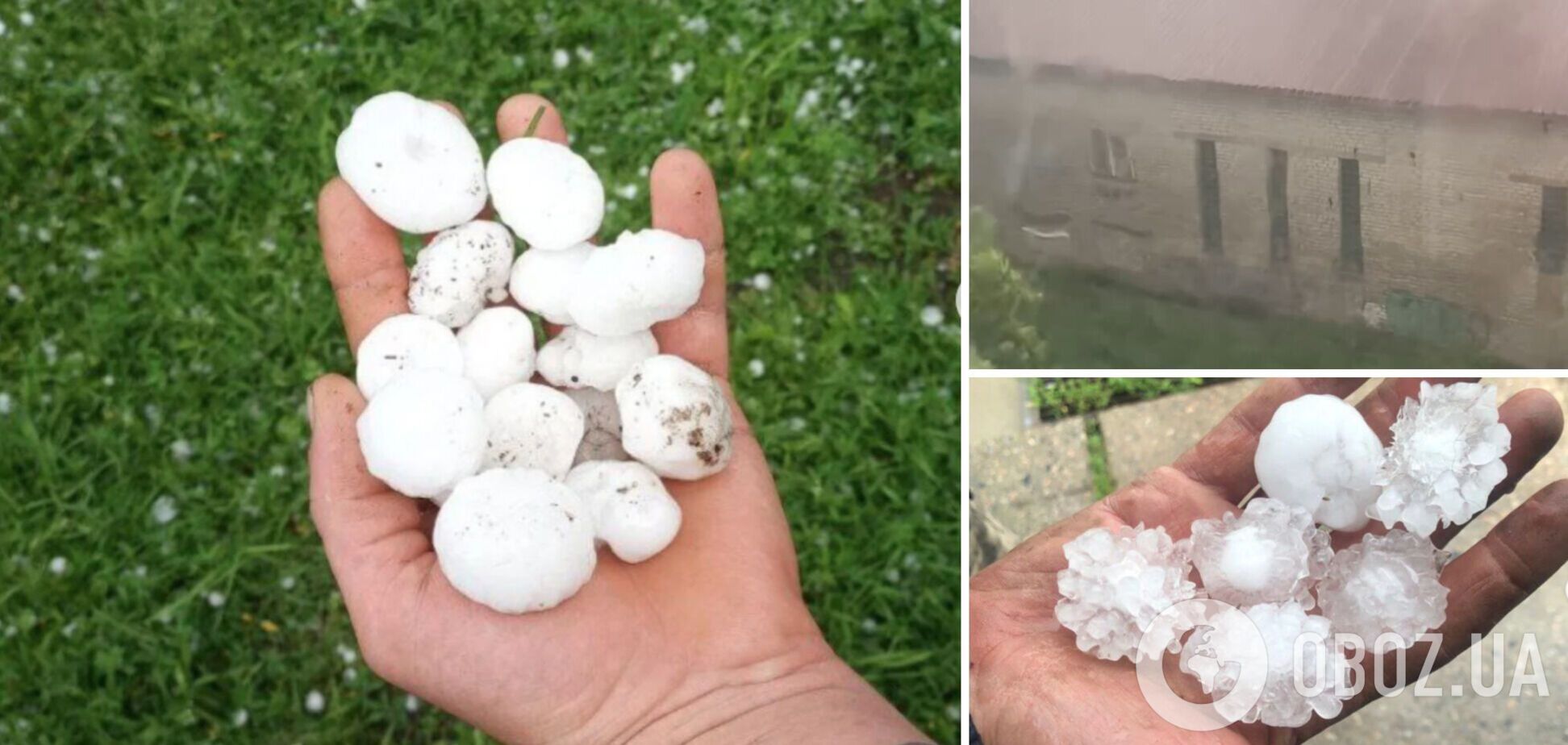 На Житомирщине выпал град размером с яйцо: что известно о последствиях. Фото и видео