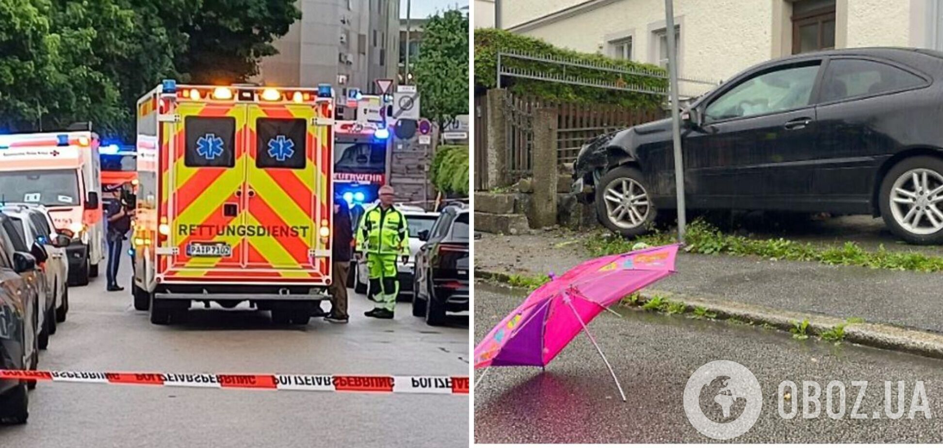 В Германии мужчина въехал в толпу: среди пострадавших – его жена и дочь