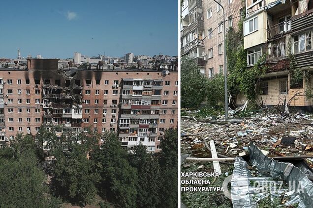 Появились новые фото из Харькова после адской ночи под обстрелом РФ