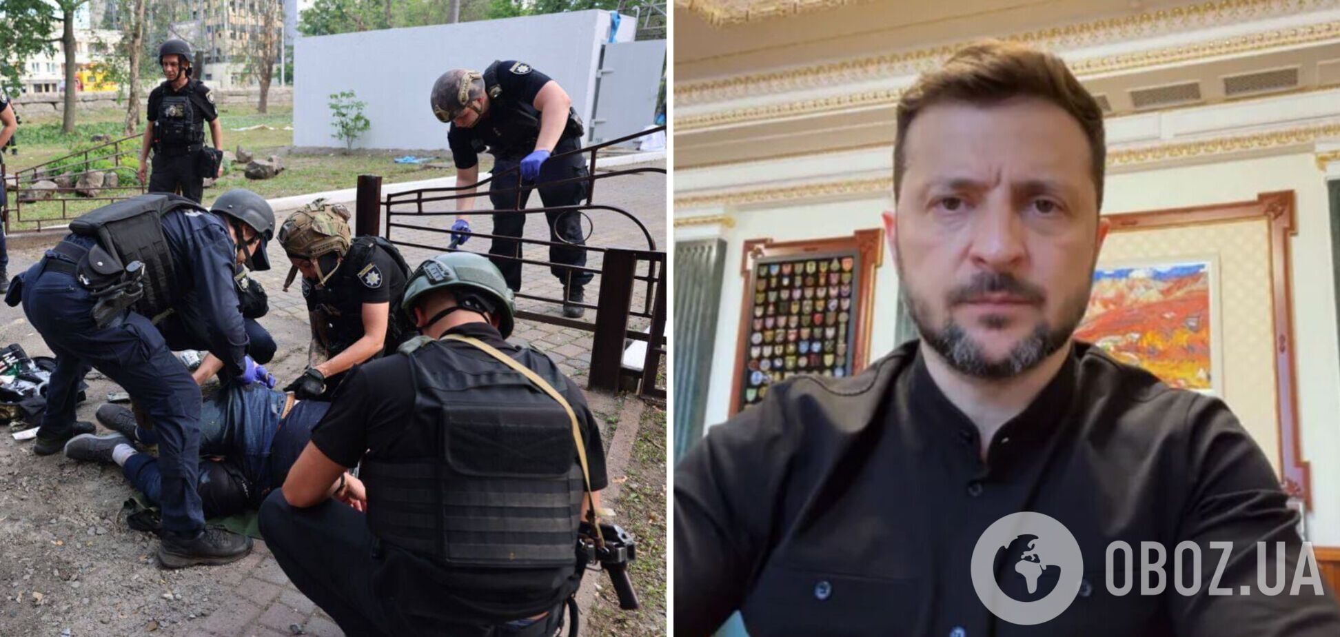 'Очередное зверское убийство': Зеленский сообщил о более 40 пострадавших в Харькове и призвал не игнорировать террор России. Фото и видео