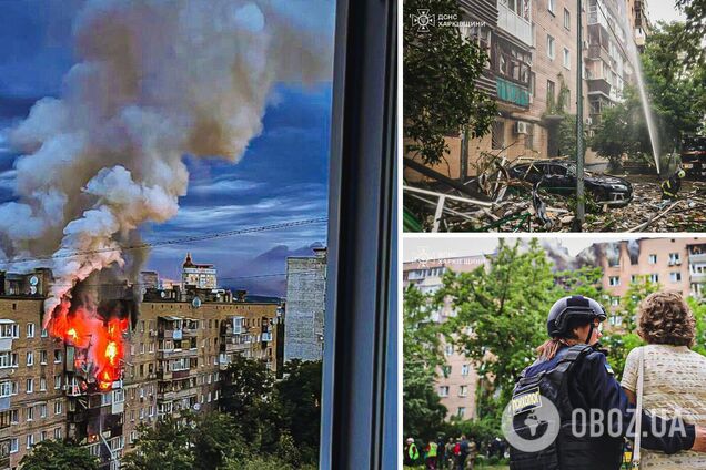 Росія завдала масованого удару 'Шахедами' по Харкову: з-під завалів дістали шість тіл. Фото і відео