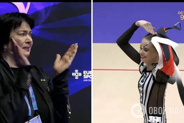 Камера сняла, что случилось с Дерюгиной после победного выступления Онофрийчук на ЧЕ. Видео