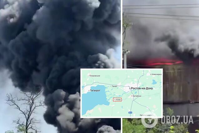 У Ростовській області РФ спалахнув склад з комплектуючими для дронів