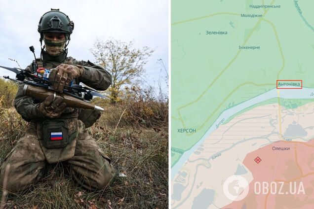 Окупанти скинули вибухівку з дрона по Антонівці на Херсонщині