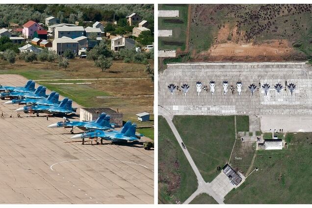 В оккупированном Крыму заметили строительство укрытий для российских самолетов: спутниковые снимки