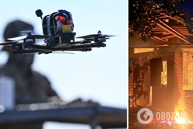 Российский FPV-дрон ударил по дому