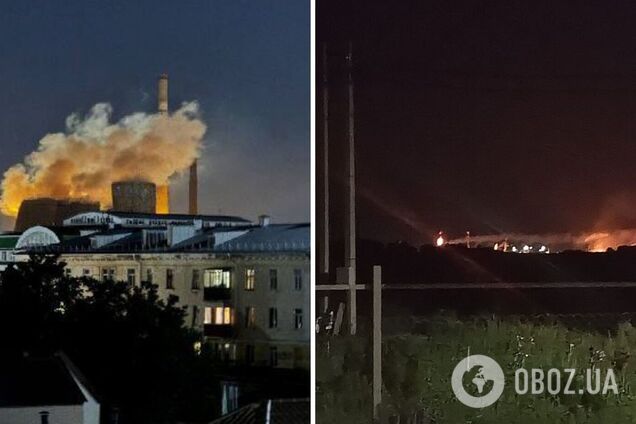 В Новомосковске прогремели мощные взрывы: на 'Азоте' из-за удара дронов вспыхнул пожар. Видео