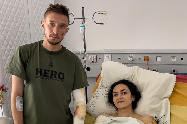 Постраждалі внаслідок російського обстрілу пресофіцери ДСНС Києва розповіли про свій стан. Фото