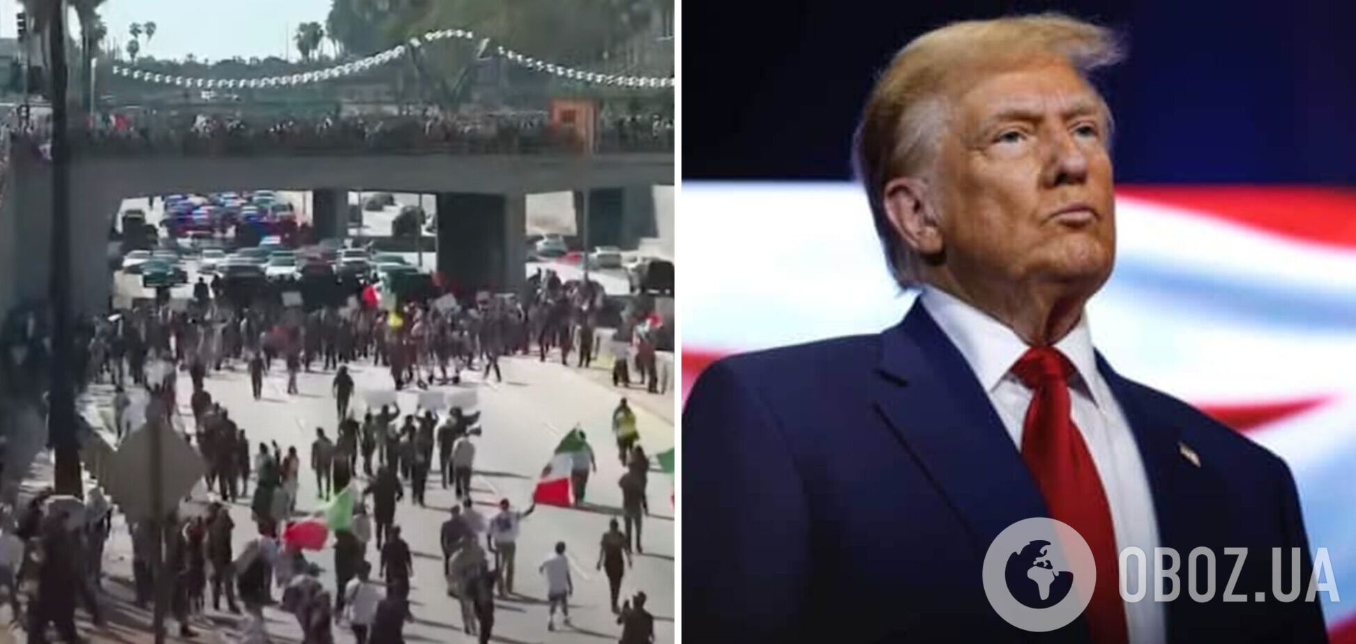 В США вспыхнули протесты против миграционной политики Трампа: Нацгвардия готовится разгонять митингующих в Калифорнии