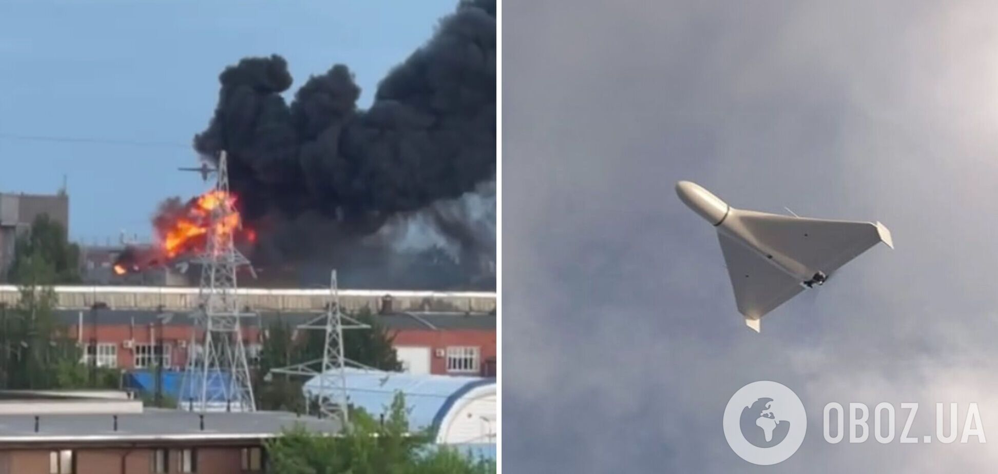 Росіяни поскаржилися на масовану атаку дронів: вибухи в кількох областях. Відео