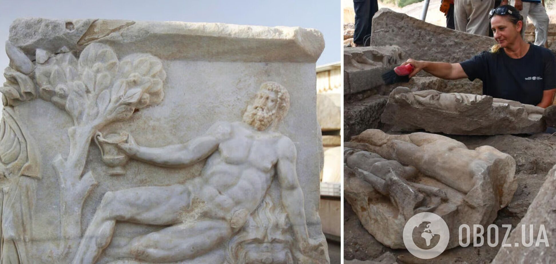 'Винное состязание' богов: в Израиле нашли мраморный саркофаг римского периода. Фото
