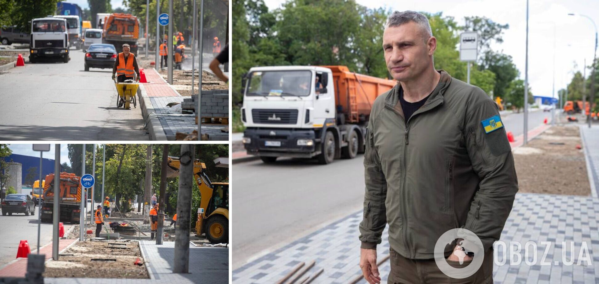 Новые коммуникации и современные остановки: Виталий Кличко проверил, как ремонтируют улицу Оросительную в Киеве. Фото