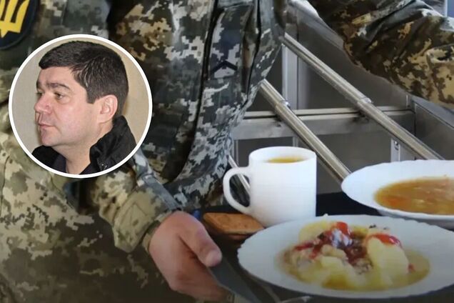 Питание в ВСУ и Владимир Осипов. Иллюстративный коллаж