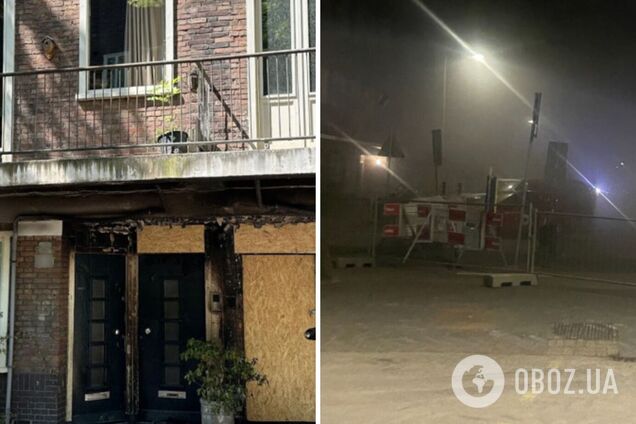 В Амстердаме произошли взрыв и пожар в многоквартирном доме: жители выпрыгивали из окон. Фото