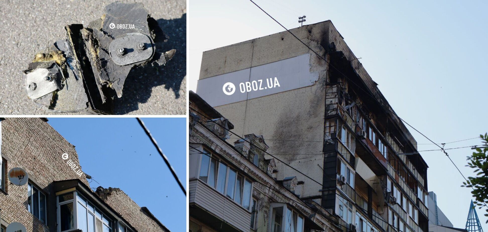 Повреждены дома и уничтожены квартиры: последствия обстрела в Шевченковском районе Киева. Подробности, фото и видео