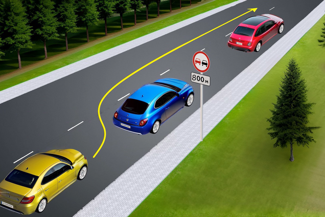 Разрешен ли такой обгон? Тест на знание ПДД