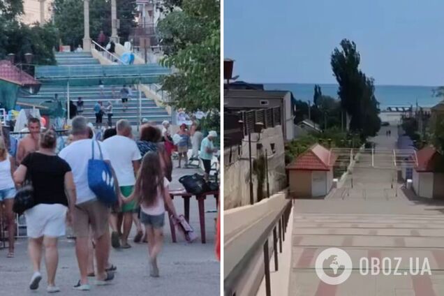 'Город без лета и свободы': в сети показали, как выглядит оккупированный Геническ, где раньше отдыхали тысячи людей. Видео