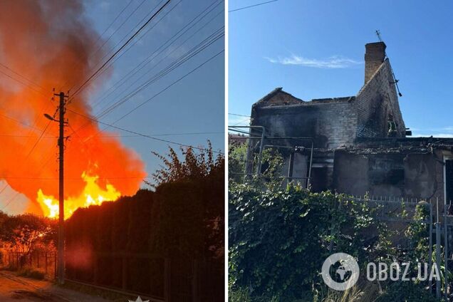 Оккупанты атаковали Луцк: уничтожен частный дом, горело авто. Фото и видео