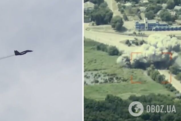 Отработал МиГ-29: украинская авиация уничтожила последнюю переправу армии РФ на Запорожье. Видео