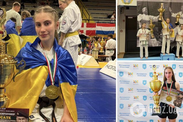 Переселенка з Херсона виграла для України чемпіонат світу з карате. Фотофакт