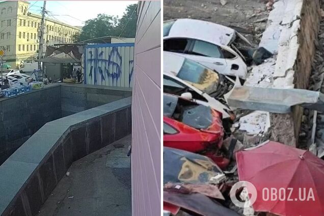 У Тбілісі на людей обвалився фасад житлової п'ятиповерхівки, є загиблі: моторошний момент потрапив на відео