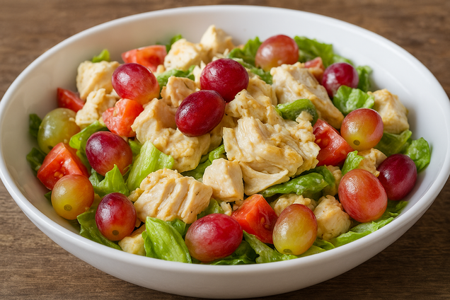 Смачний салат з виноградом та курячим філе: як приготувати