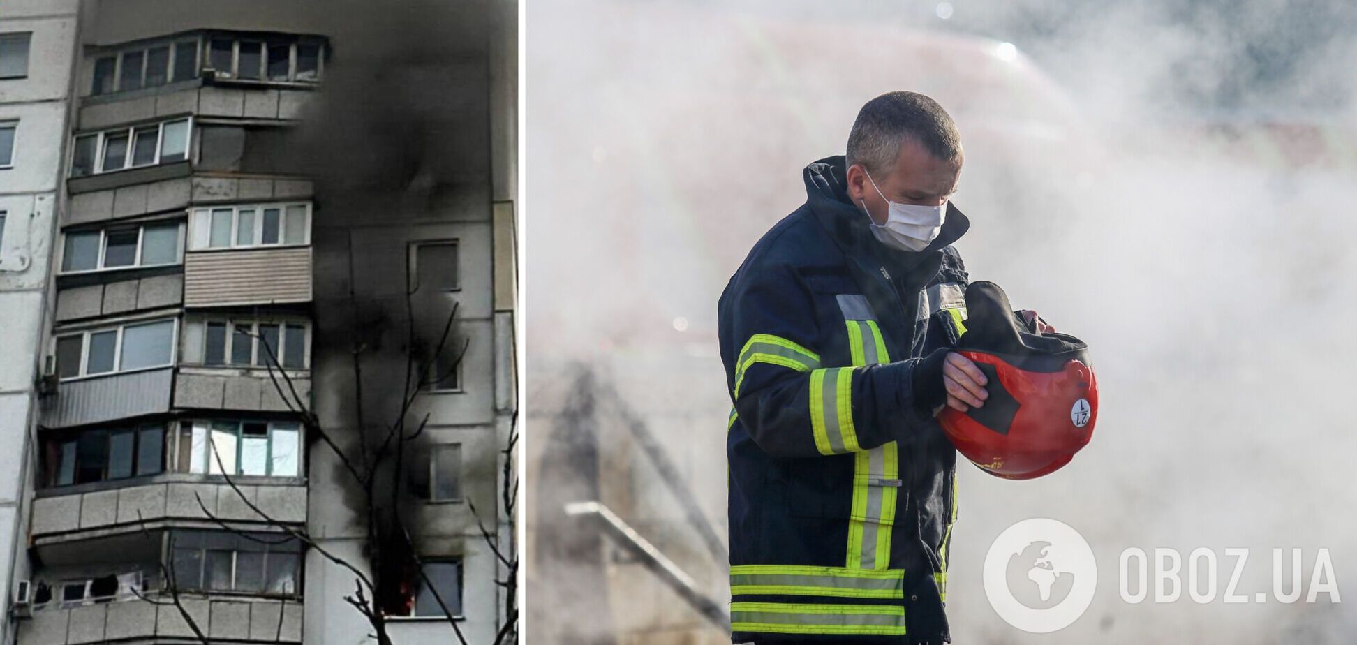 В Киеве на Оболони произошел пожар в многоэтажке: очевидцы сообщили о взрыве. Фото и видео
