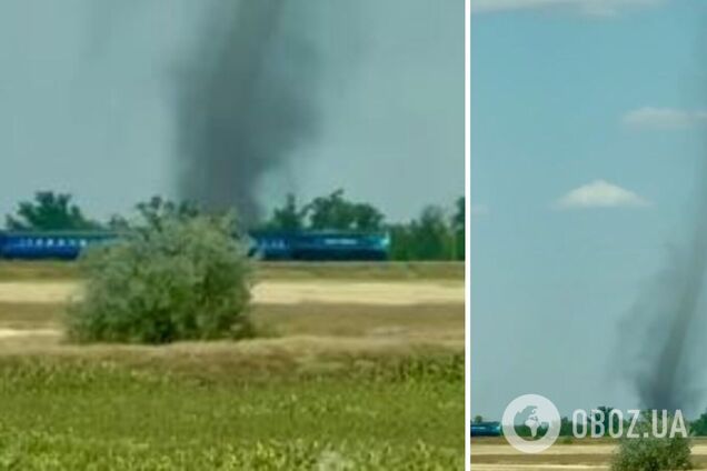 Сезон открыт: на Херсонщине зафиксировали торнадо. Видео