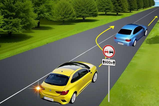 Чи дозволено обгін? Швидкий тест на знання ПДР