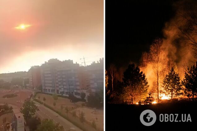 Мадрид накрыло густое облако дыма, людей просят закрыть окна и не выходить на улицу: в чем причина. Фото и видео