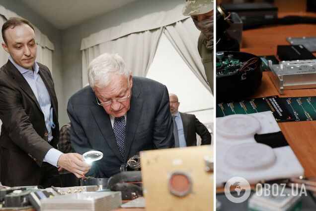 Келлогу во время визита в Украину показали компоненты российского оружия, которые были изготовлены на Западе: в ГУР раскрыли подробности. Фото