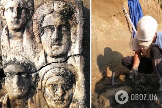 В Болгарии археологи нашли надгробную плиту с изображением целой семьи