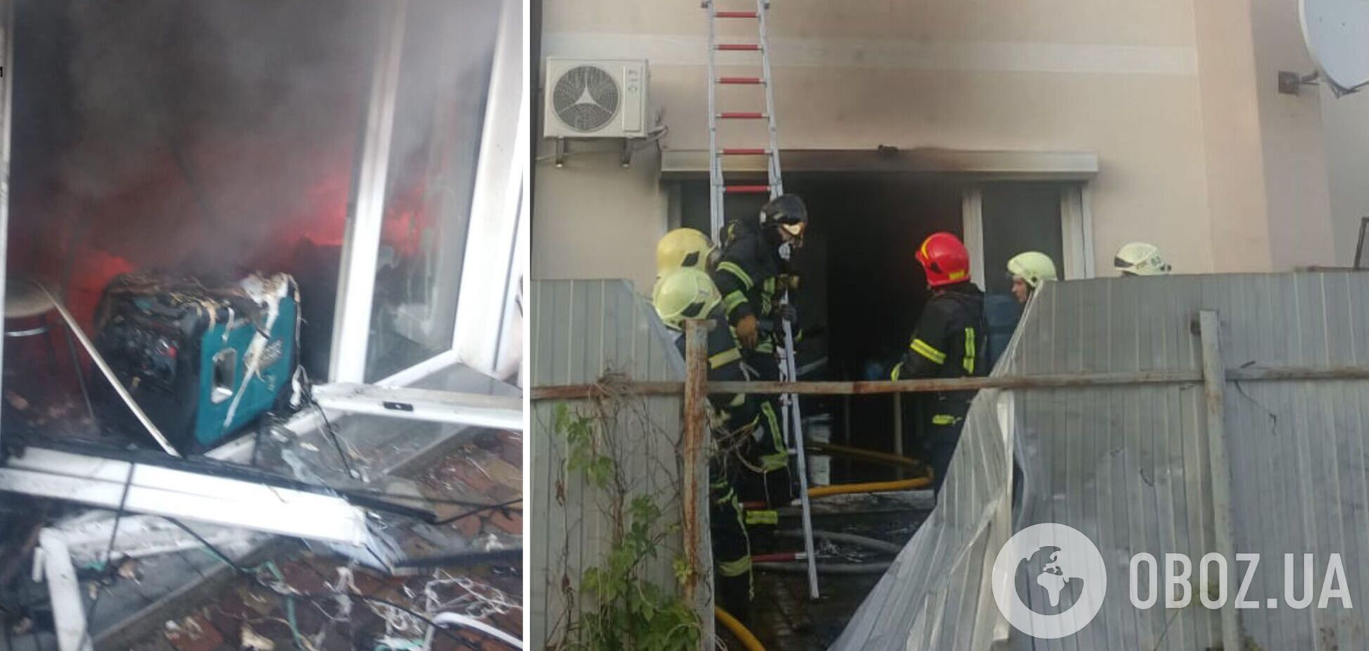 Под Киевом пожар едва не унес жизни двух женщин: их с ожогами госпитализировали. Подробности и фото