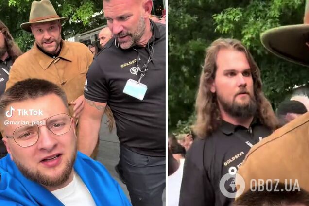 Тайсон Фьюри совершил неожиданный поступок, увидев фаната с флагом Украины перед боем Усика. Видео