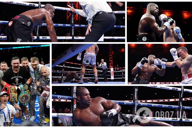 Брутальный нокаут и победа Украины: как прошел реванш Усика и Дюбуа. Фоторепортаж