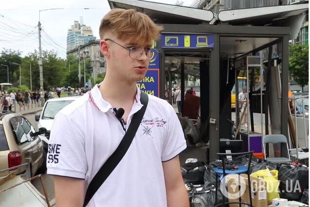 Мародеры обокрали поврежденный обстрелом магазин: в полиции Киева опровергли информацию СМИ. Видео