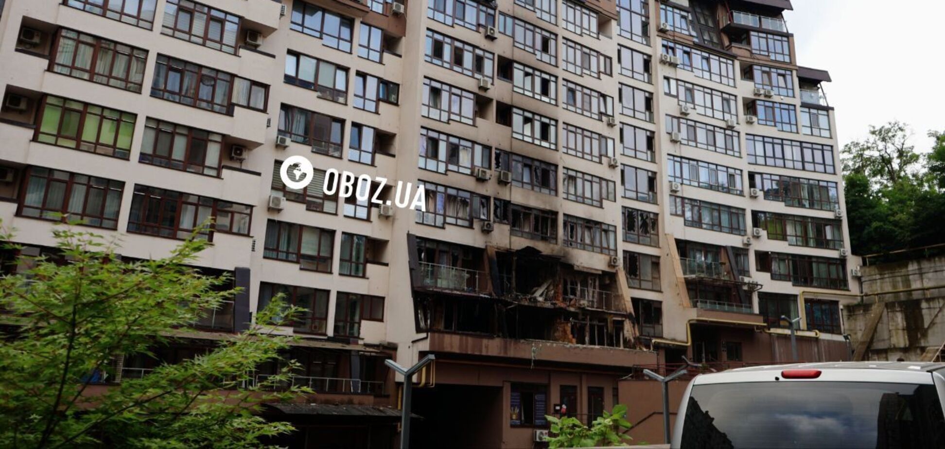 Дрон попал в многоэтажку, начался пожар: последствия атаки РФ в Шевченковском районе Киева. Фото и видео
