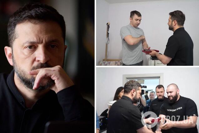 Зеленский посетил украинских воинов, которые проходят реабилитацию после ранений, и вручил награды. Видео