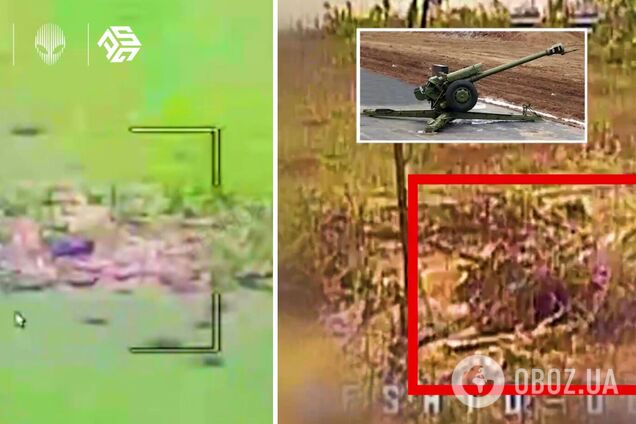 FPV vs артилерія: українські військові виявили та вправно знищили ворожі гаубиці. Відео