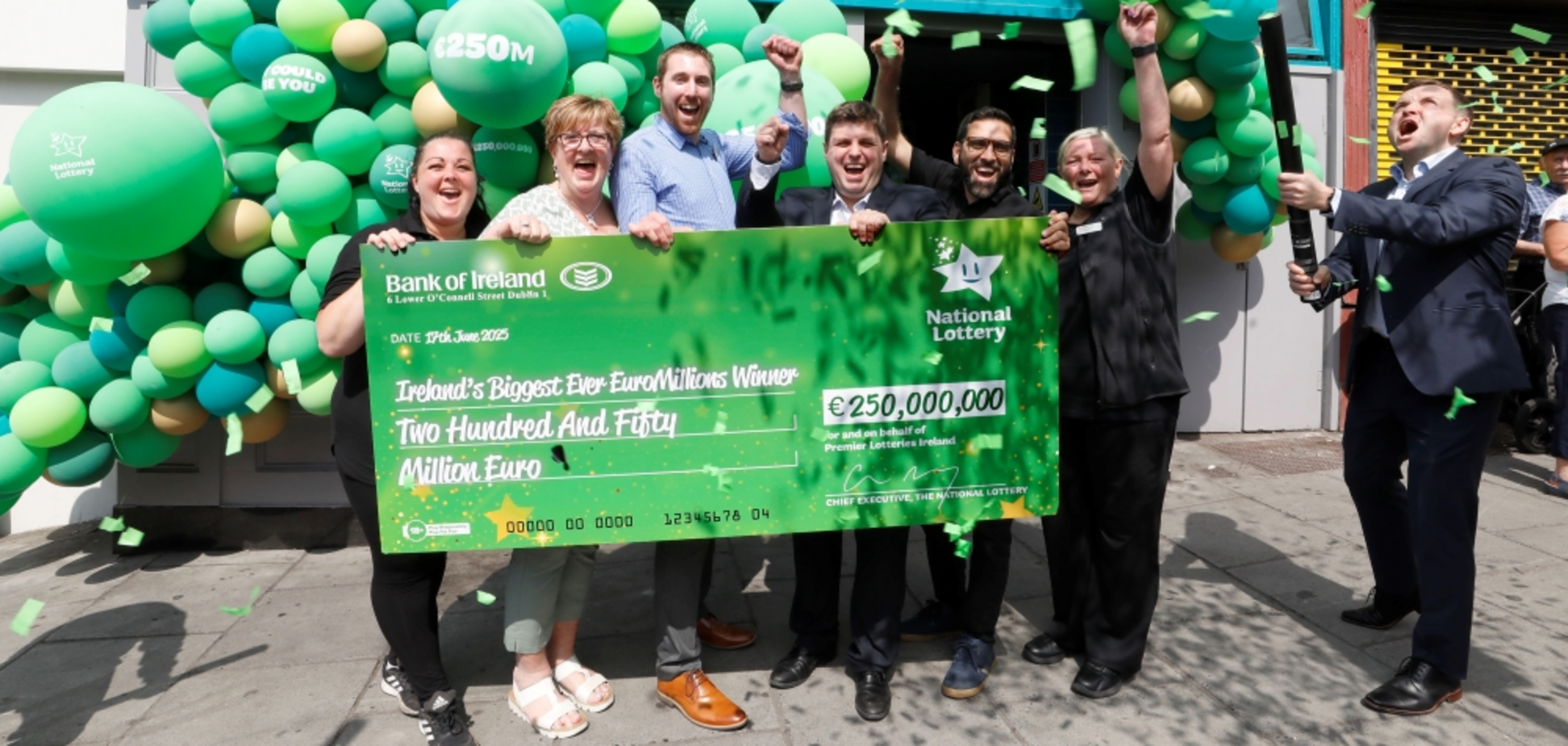 Семья выиграла 250 миллионов евро в лотерее EuroMillions