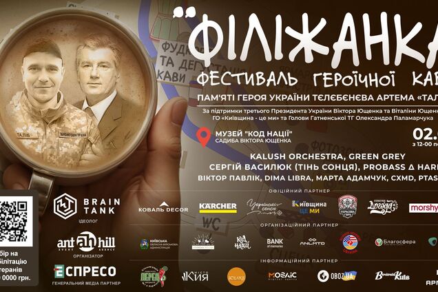 Фестиваль кави 'Філіжанка' об’єднає українців заради допомоги захисникам України
