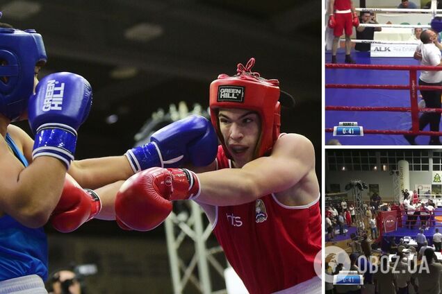 Выбежал в ринг и начал душить. Бой на ЧЕ по боксу завершился грандиозным скандалом. Видео