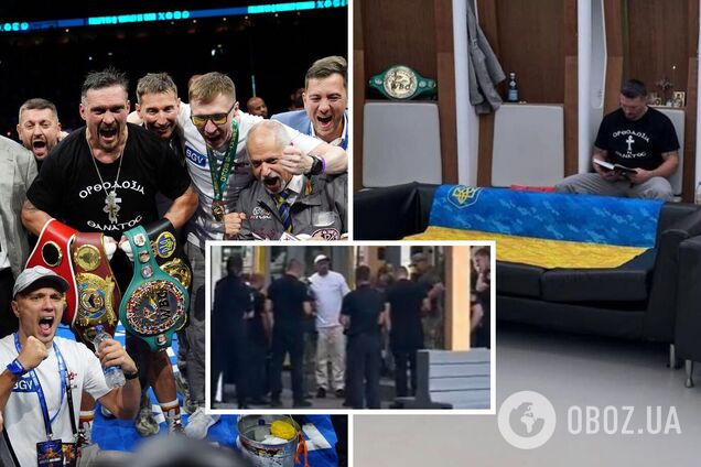 Усика впервые заметили в Украине после победы над Дюбуа. Видео