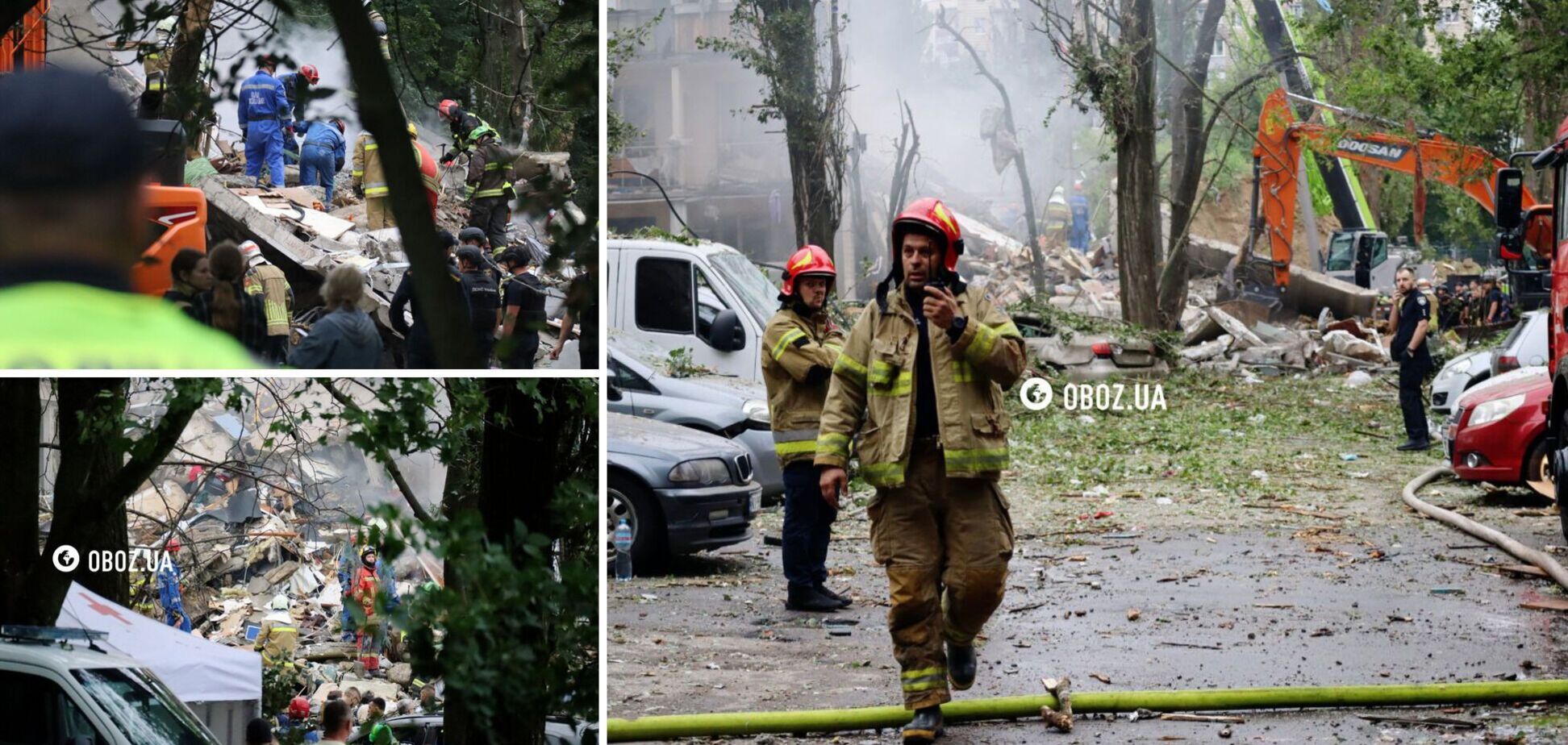 У женщины под завалами оказались двое сыновей: новые детали спасательной операции в Киеве, где российская ракета попала в дом. Видео