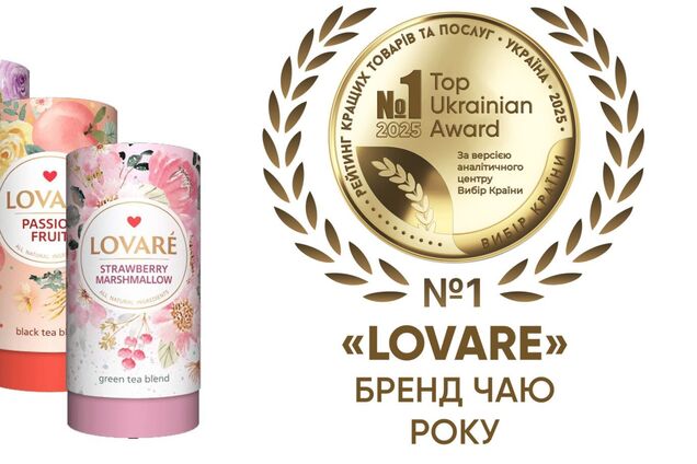 LOVARE признан чайным брендом Украины 2025 года