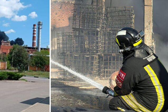 Под Белгородом после атаки дронов вспыхнул химзавод: россияне жалуются, что дым видно за 25 км
