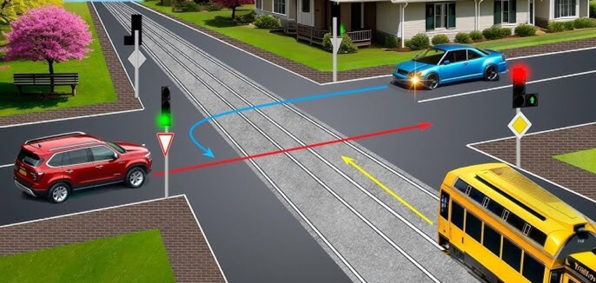 Як розʼїхатися? Тест на знання ПДР