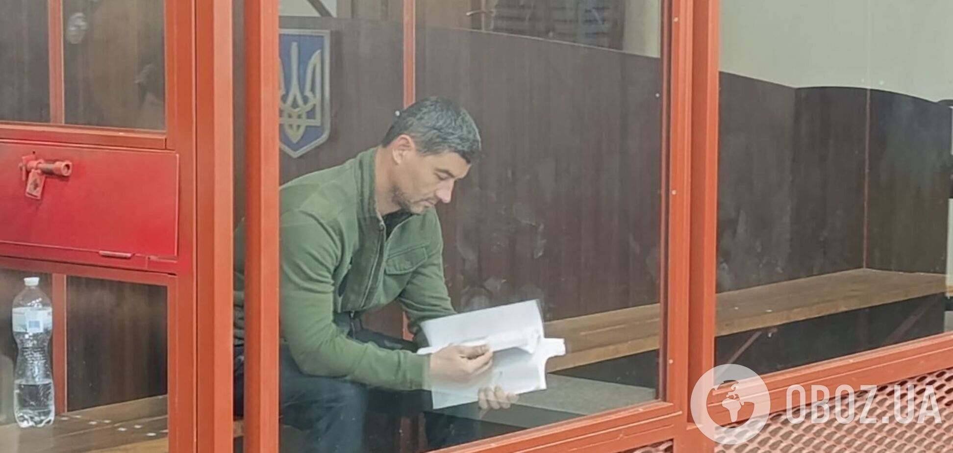 Сергій Шапран у залі суду під час обрання запобіжного заходу