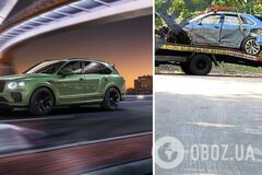 В Киеве владелец люксового Bentley Bentayga разбил его через день после покупки. Фото